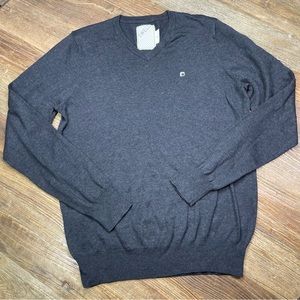 Swell Men’s Charcoal Gray V Neck Pull Over Sweater Size M